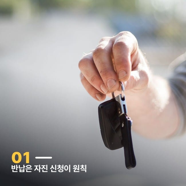 자동차 키를 건네는 손