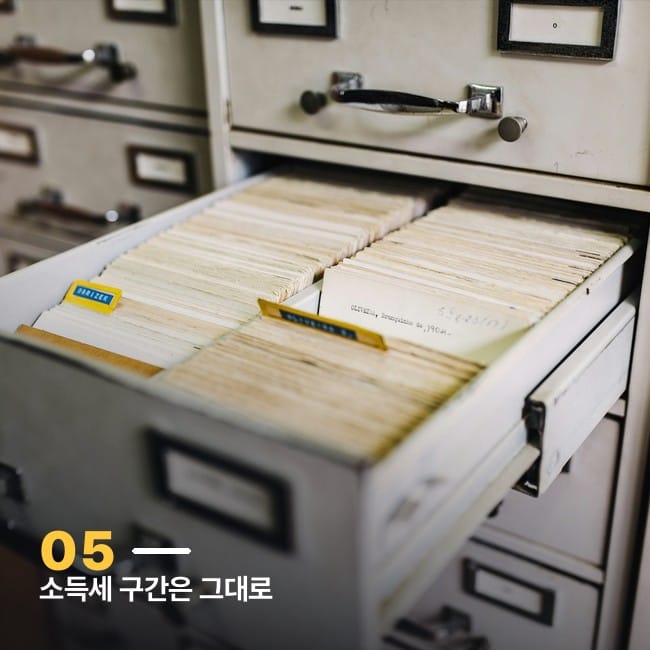 오래된 서류 캐비닛 서랍이 열려 있는 사진