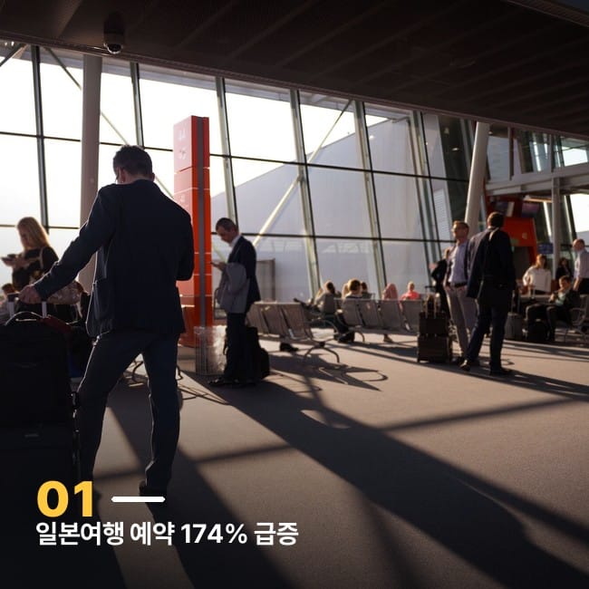 붐비는 공항 터미널