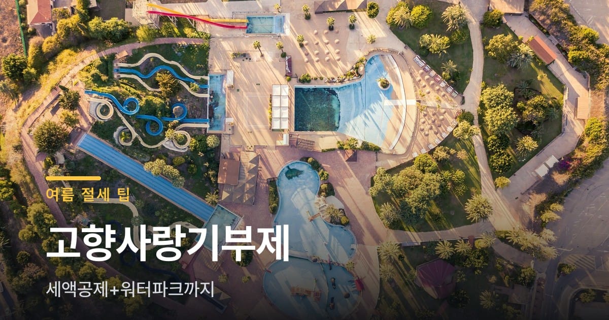 고향사랑기부 10만원 냈더니 세액공제에 워터파크까지