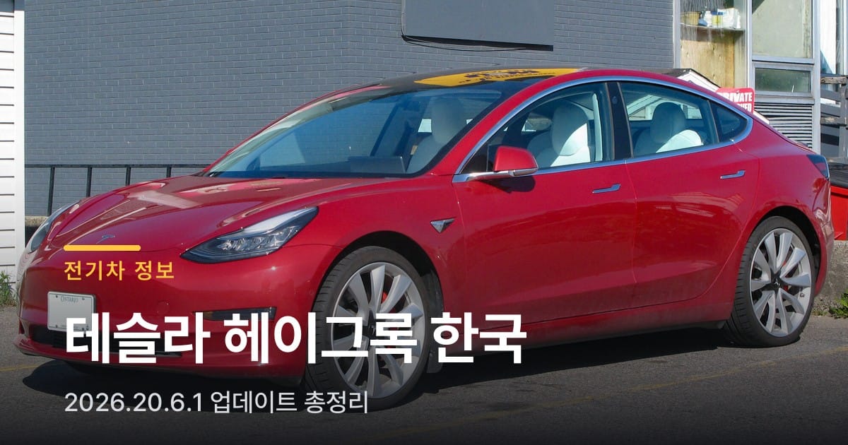 테슬라 헤이 그록 한국 도입, 2026.20.6.1 업데이트 총정리
