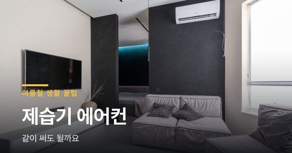 제습기 에어컨 같이 쓰는 법, 전기세까지 정리