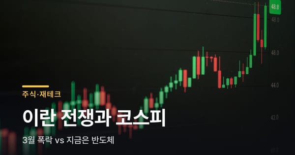 이란 전쟁 코스피, 3월 이틀 만에 19%, 지금은 딴 얘기