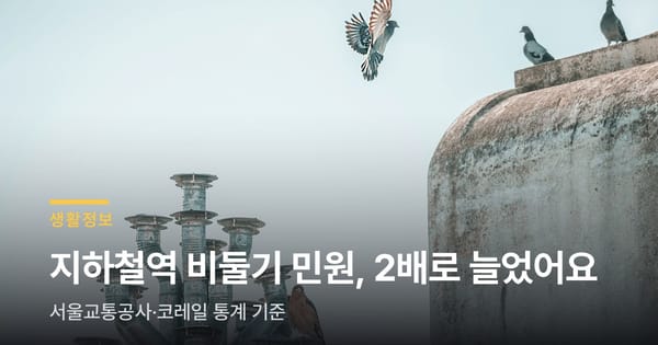 지하철역 비둘기 민원, 3년 새 2배로 늘었어요